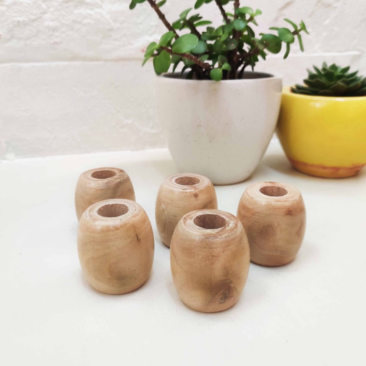 Wooden Toothbrush Holders | Multi purpose stand | Set of 2 | Verified Sustainable by Brown Living™