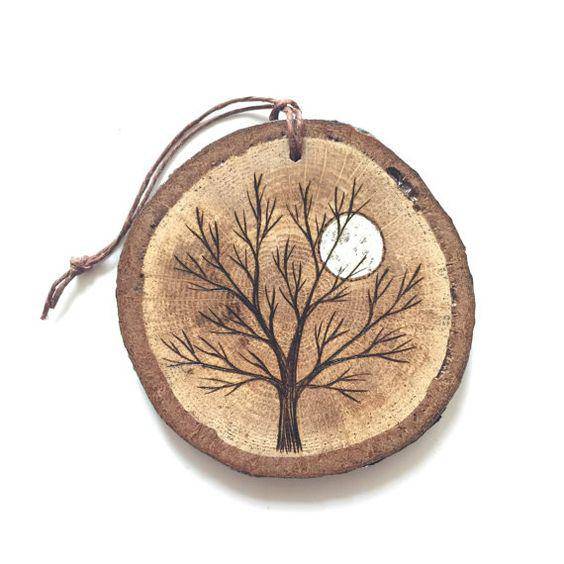 Buy Wooden Tree Slices With A Hole (approx. 50 pieces) | Shop Verified Sustainable Products on Brown Living