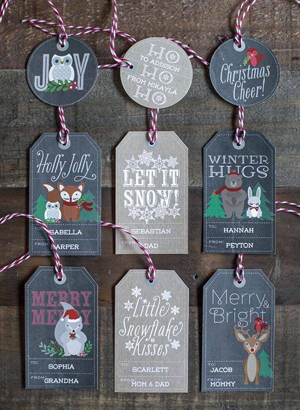 Buy Woodland Christmas Gift Tags - Pack of 9 | Shop Verified Sustainable Products on Brown Living