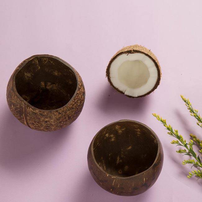 Work From Home Essentials Eco Friendly Gift | Bamboo Cutlery | Coconut Bowls | Cork Water Bottle | Verified Sustainable by Brown Living™