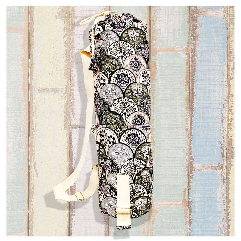 Buy Workout Bag - Floral Print with Pocket | Shop Verified Sustainable Yoga Bag on Brown Living™