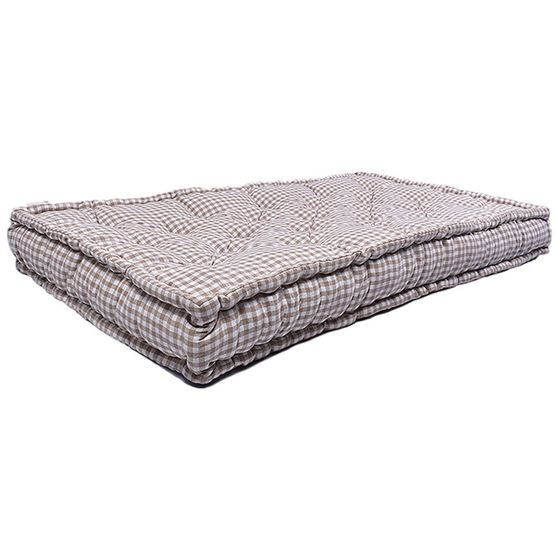 Buy Woven Small Check Cotton Floor Mattress | Shop Verified Sustainable Products on Brown Living