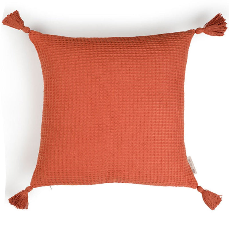 Buy Woven Waffle Cushion Cover (Orange Peel) | Shop Verified Sustainable Products on Brown Living