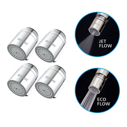 X22 Dual Flow Chrome Finish Jet And Eco Flow Aerator - Pack of 4 | Verified Sustainable by Brown Living™