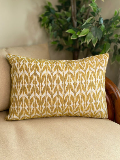 Yellow Miraz Double Sided Cushion Cover - Pack of 2 | Verified Sustainable by Brown Living™