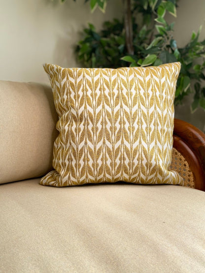 Yellow Miraz Double Sided Cushion Cover - Pack of 2 | Verified Sustainable by Brown Living™