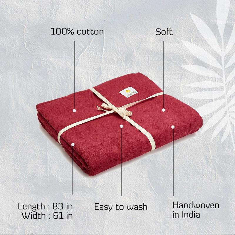 Buy Yoga Blanket Made from Organic Cotton | Shop Verified Sustainable Yoga Mat on Brown Living™