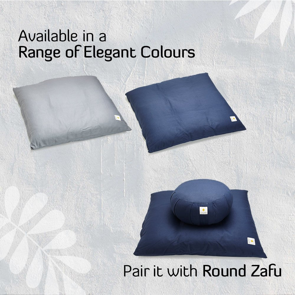 Zabuton Cushion for Meditation and Yoga Practise | Organic Cotton | Verified Sustainable by Brown Living™