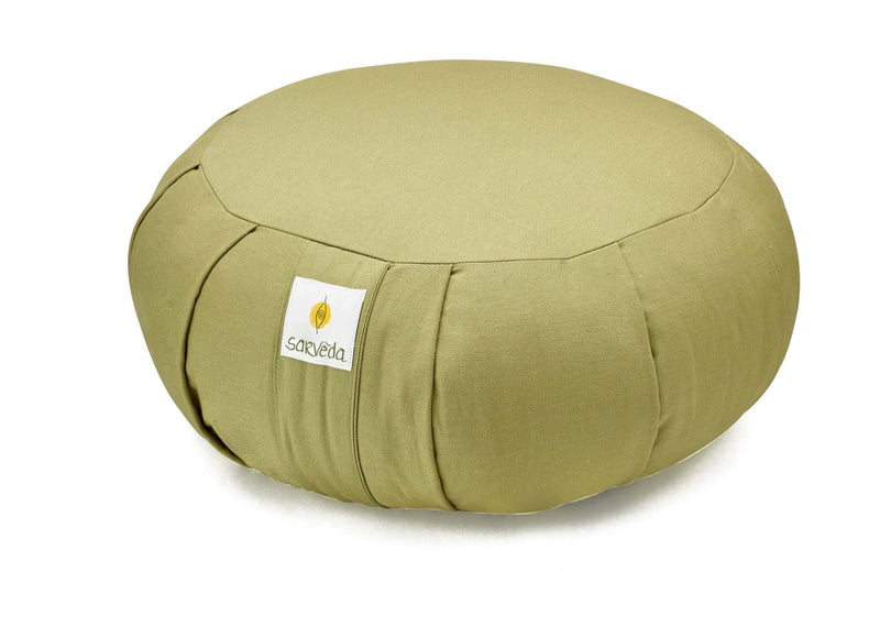Buy Zafu Cushion for Meditation and Yoga Practise made from Organic Cotton | Round | Shop Verified Sustainable Yoga Block on Brown Living™
