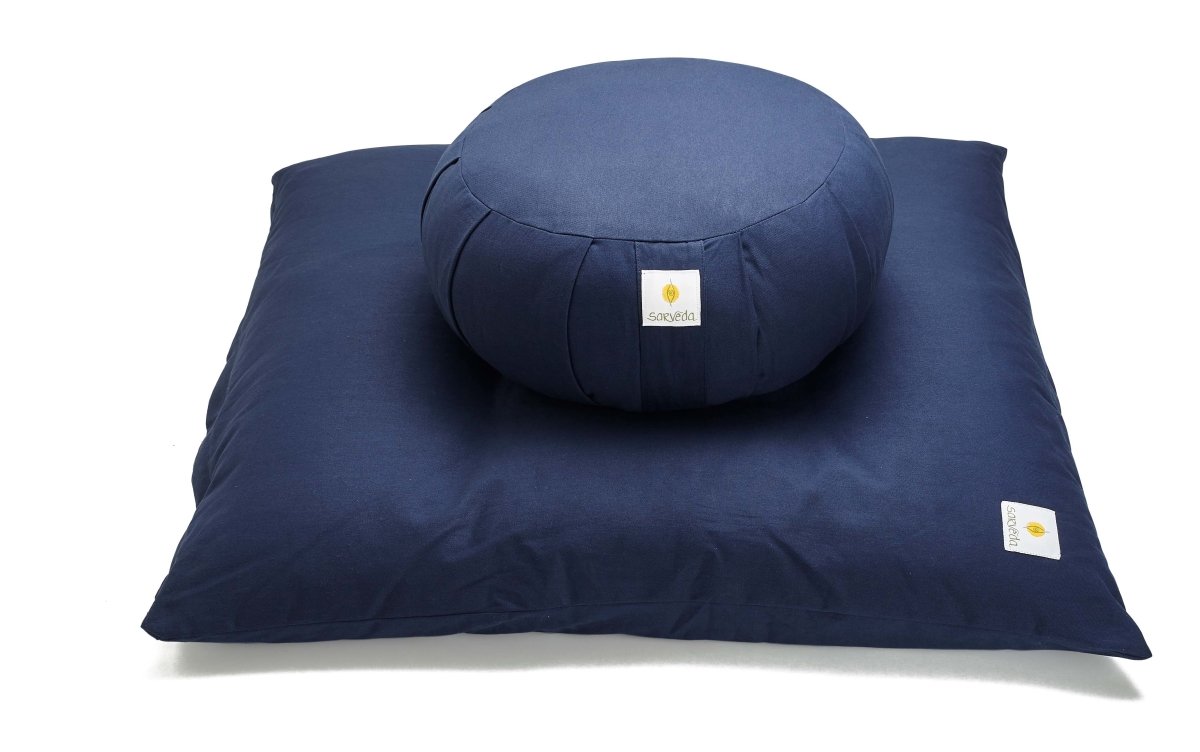 Zafu & Zabuton Meditation Cushion Combo | Verified Sustainable by Brown Living™