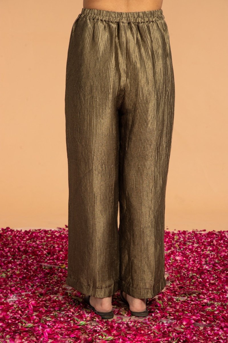Buy Zari Stripes Zari Pants - Black | Shop Verified Sustainable Womens Pants on Brown Living™