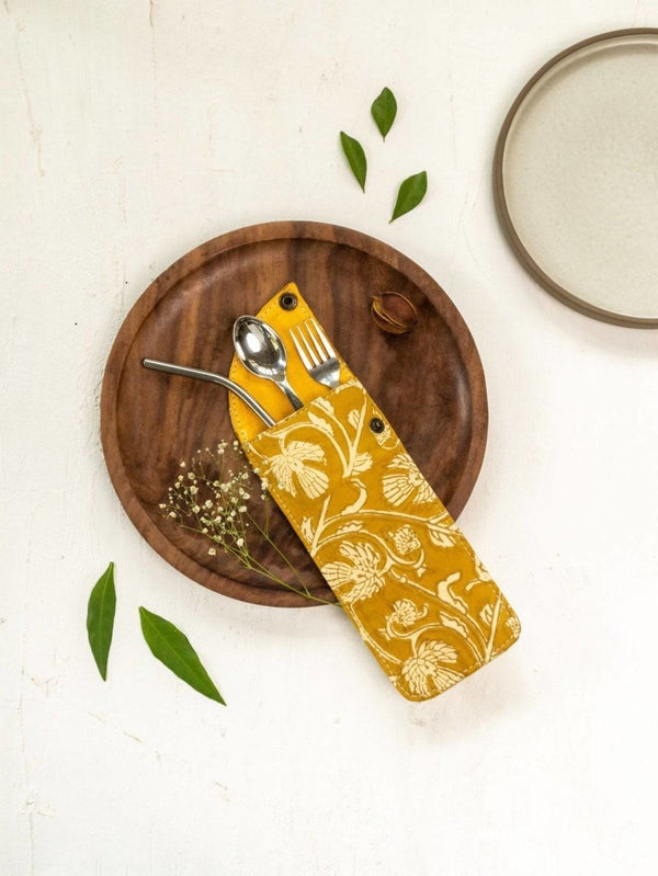 Buy Zero Waste Cutlery Pouch | Shop Verified Sustainable Cutlery Kit on Brown Living™