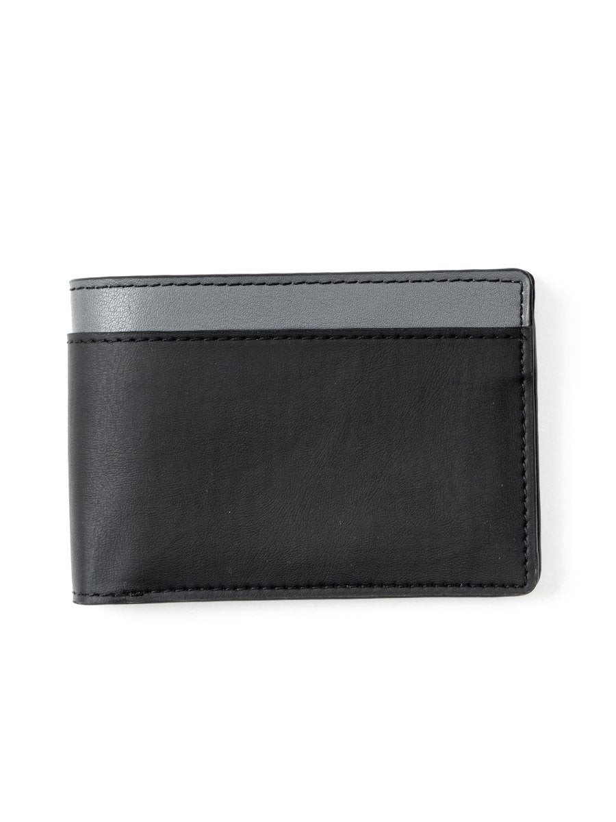 Zeus (Black & Grey) | Mens Wallet made of Cactus Leather | Verified Sustainable by Brown Living™