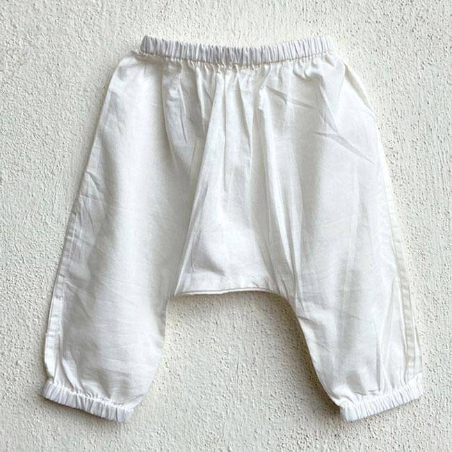 Buy Zoo Print Indigo Angarakha Top with White Pants | Shop Verified Sustainable Kids Daywear Sets on Brown Living™