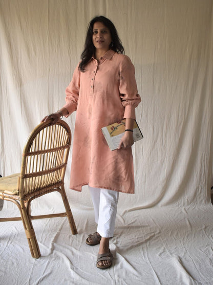 Zoya Linen Shirt Dress | Verified Sustainable by Brown Living™